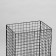 The basket-drill is folding, on wheels, 1 shelf, 60 × 40 × 80 cm, black color is black