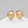 Earrings Metal "Chord" hemisphere, color gold