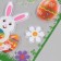 Silicon sticker on glass "Easter rabbit" 19.5x19.5 cm 7882176