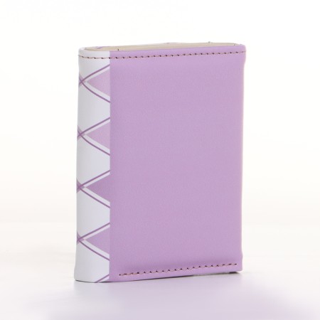 Women's wallet on the button, lilac color-1
