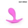 Anal plug Love Play, prostate massager, Soft Touch Silicone, 22 x 55 mm, pink