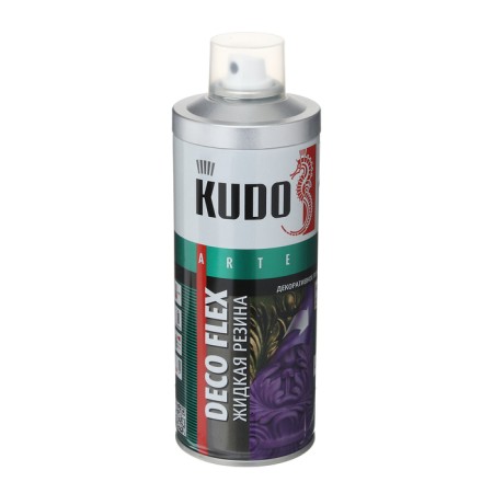 Liquid rubber, paint for decorative work Kudo Deco Flex, silver, KU-5335, 520 ml