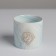 Kashpo ceramic with embossing, pot "Geometry", 8 x 7.5 cm