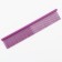 A comb for wool with galvanic coating, 18 x 3 cm, purple