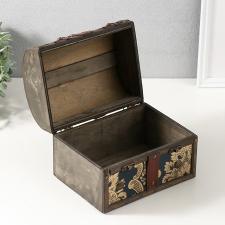 Casket chest "Golden Chinese cucumbers" 20x15x15.5 cm-2