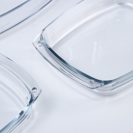 A set of baking dishes "Flora", 3 pcs, glass, Iran-3