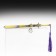 Souvenir weapon suspended mini "Genshin Sword", keychain, 21 cm, gold with purple