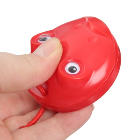 A set of rattles "Frogsat", 3 pcs., Castanets + marakas, red color, crumb I-9
