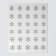 Nail stickers 10*8cm snowflakes silver with a lobby substrate QF