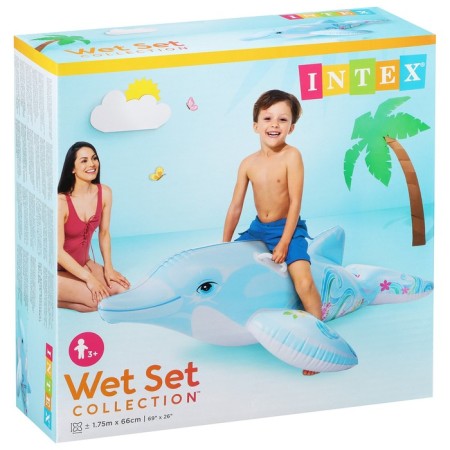 Dolphin toy toy, 175 x 66 cm, from 3 years old, 58535np intex-1
