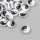 Beads for creativity Plastic "Yin-Yang" white-black set 31 pcs 0.4x1.1x1.1 cm