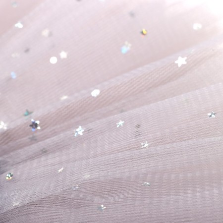 Children's skirt kaftan "stars" gray, length 17 cm-3