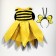 Carnival set "Sweet bee", dress, rim, height 110-116 cm