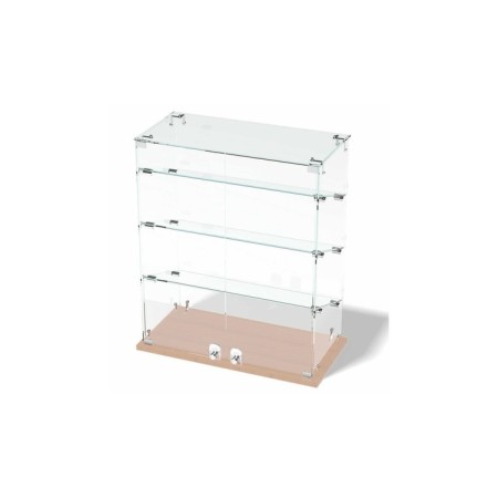 Smail window, 3 inclined shelves, 600 × 300 × 700, chipboard, glass, color Book light-1