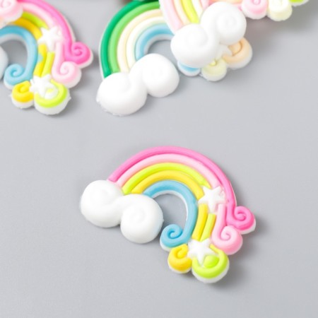Decor for creativity rubber "Rainbow" set of 15 pcs mix 2.3x3.4 cm-2