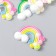Decor for creativity rubber "Rainbow" set of 15 pcs mix 2.3x3.4 cm