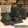 Set of bath portfolio 5 items "in a healthy body, a healthy mind", gray