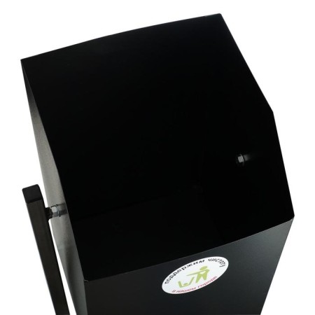 Urna Street "Square" 22 l, black, tank 0.5 mm, 50 x 31 x 31 cm-4
