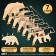 Wooden designer "Bear", size 12x23 cm, garland in the kit