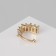 Earring "Kaff" Sparks, white color in gold