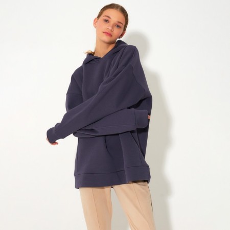 Hoody women Minaku: Casual Collection, Gray color, size 46-1