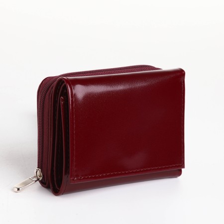 Women's wallet with lightning, burgundy color