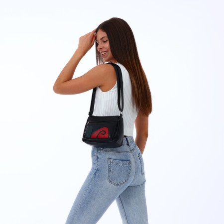 Women's bag with lightning, black color-6