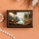 Casket "Cranes on the Pond", black, 6 × 9 cm, lacquer miniature