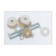 Reinforcement for flush tanks "RBM" AS-12.1M, with a lower flat bottom valve, chrome button