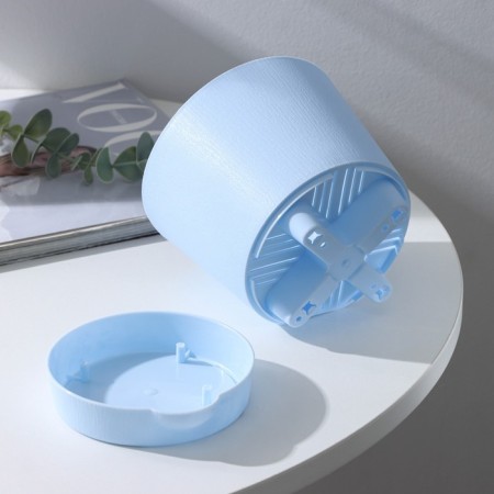 Pot for flowers with basal watering “Alliance”, 1 L, D = 13 cm, h = 12 cm, blue color-2