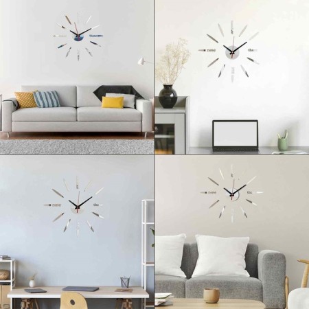 Walls Wall Interior, 3D "Rays", silent, sticker, large, D-40 cm-2