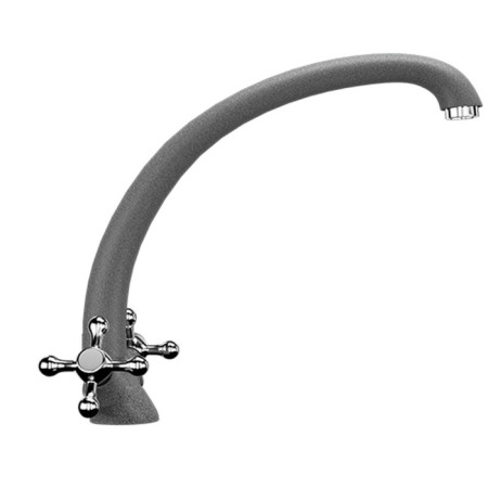 Kitchen mixer Ulgran u013-309, dark gray color