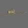 Mantra Paracuru, LED, 908LM, 3000K, 600x195x145 mm, brass color.