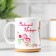 Sublimation mug "beloved friend" dear friend, with application