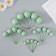 Decor for creativity "Mint balls" d = 2; 3; 3.5 and 4 cm set 20 pcs