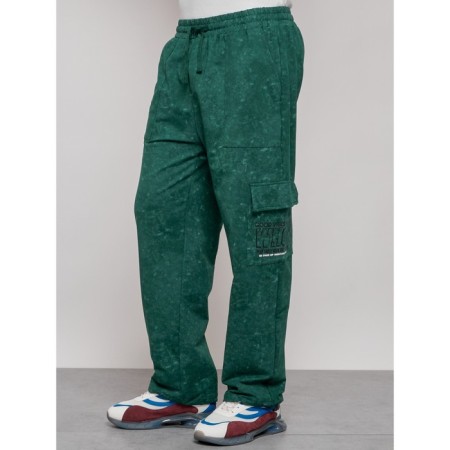 Sports male pants, size 52, green color-17