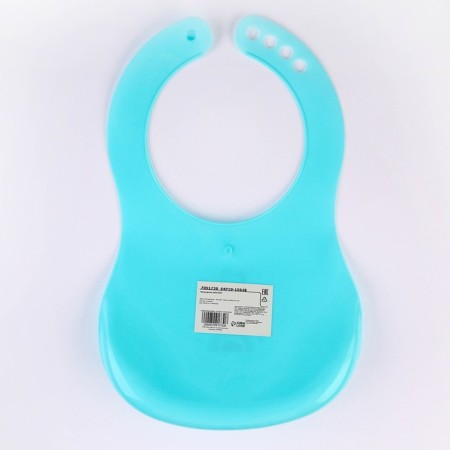 Blory for feeding "Bear" plastic with pocket, turquoise color-4