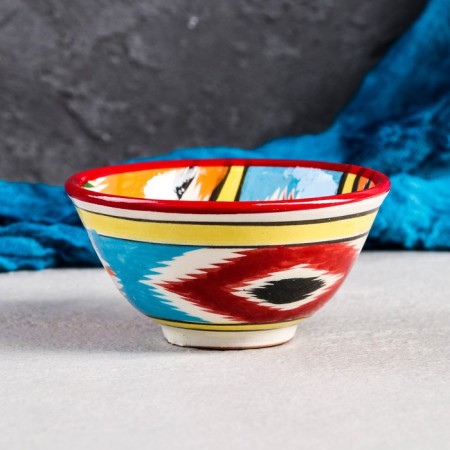 PIALA RISTAN CIRAMICA "Atlas", 11.5 cm, large, multi -colored