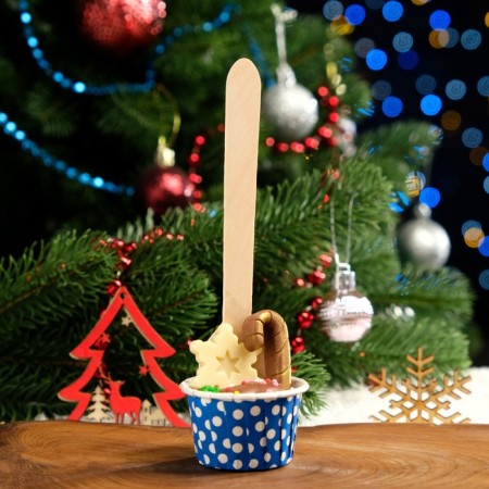 New Year. Figure chocolate "Hot chocolate with marshmallow" Snowflake ", 47 g-1