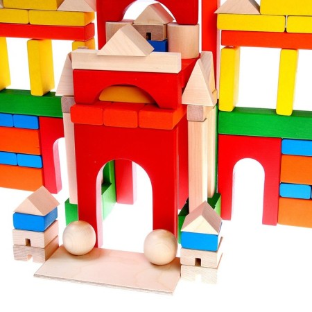 Wooden designer "Colorful castle"-5