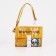 Youth bag with zipper, yellow color