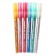 Flomasters 6 colors, Carioca Glitter, with sparkles, bullet -shaped node 1.0 mm, water -based ink, super -resistant tip