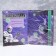 Folder with two A4 files "graduate" collage, black and purple background