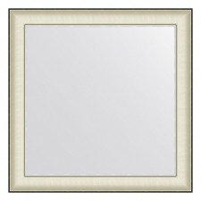 EvoForm mirror in the baguette frame, 78 mm, 78x78 cm, color white skin with chrome
