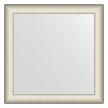 EvoForm mirror in the baguette frame, 78 mm, 78x78 cm, color white skin with chrome