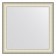 EvoForm mirror in the baguette frame, 78 mm, 78x78 cm, color white skin with chrome