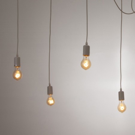 Lamp "Spider" 8x40W E27 white 80x80x90 cm-5