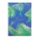 A4 notebook, 96 sheets in a cage on the crest "Tropical Leaves", covered Cardboard, OFSET block, mix