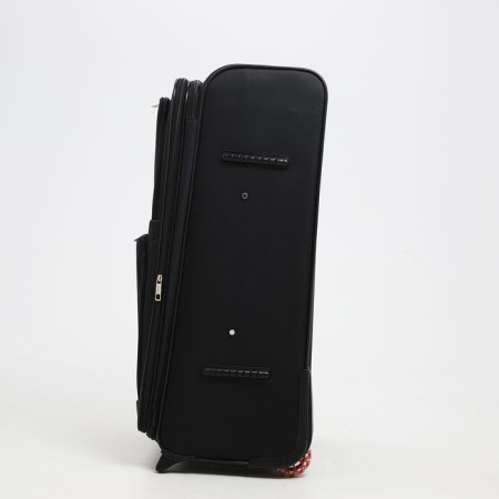Big suitcase 28 ", a lightning department, code castle, 3 wheels, 2 outer pockets, black color-2