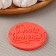 Silicone Mold for Cloudberries and Chocolate "Happy Birthday", D = 7 cm, Color Transparent